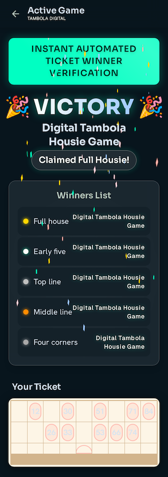 Instant Winner Verification